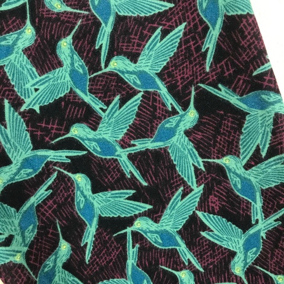 NWOT Lularoe Hummingbird One Size Leggings - Picture 3 of 8